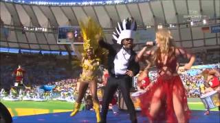 Shakira Clausura mundial Brasil 2014 La la la Ft Carlinhos Brown HD [upl. by Odilia]