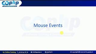 32  Mouse Events  Events in JavaScript  JavaScript Tutorial for Beginners [upl. by Itnahs839]