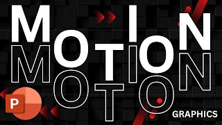 MOTION GRAPHICS text animation in Powerpoint [upl. by Names]