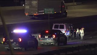 Pedestrian struck killed by vehicle along Interstate 10 access road SAPD says [upl. by Francisco57]