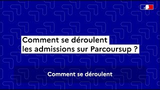 Parcoursup 2024  comment se déroule la phase d’admission [upl. by Edac]