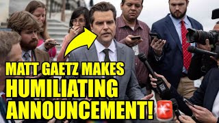 Disgraced Trumper Matt Gaetz Just REVEALED His NEW CAREER [upl. by Sillek]