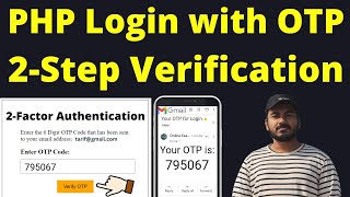 Two Factor Authentication using PHP MySQL  2Step Verification in PHP  PHP Login OTP Verification [upl. by Suirauqed]