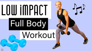 45 min FULL BODY Low Impact HIIT workout with weights 💪 [upl. by Ddat]