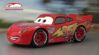 ckmodelcarsvideo Lightning McQueen aus dem Disney Film Cars mit Vitrine Schuco [upl. by Ennayhs]