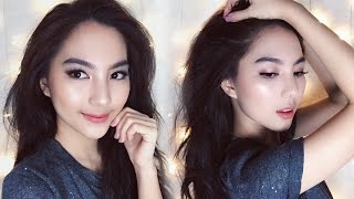 Glowing Face Makeup Tutorial Morphe 35T Palette  DEVIENNAMAKEUP [upl. by Oicul622]