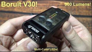 Boruit v30 Flashlight Kit Review 900 Lumens MultiColor 3030 LEDs Built In 120db Siren [upl. by Kasevich]