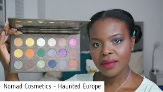 Nomad Cosmetics Haunted Europe  2 looks swatches amp first impressions [upl. by Vina405]