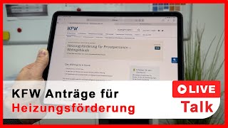 Förderanträge im KFW Portal  Live Talk [upl. by Esirec]