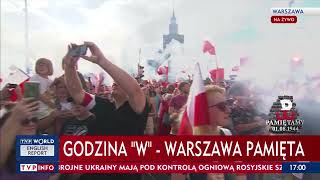 Godzina „W” Polska złożyła hołd Powstańcom Warszawskim [upl. by Gambrill679]