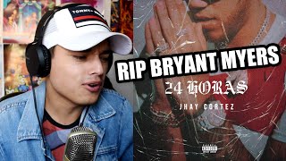 Reaccion Jhay Cortez  24 horas ðŸ•Šï¸  Tiraera pa Bryant Myers  RIP BRYANT [upl. by Juakn]