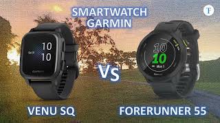 Garmin Venu SQ vs Garmin Forerunner 55 [upl. by Ahsyla]