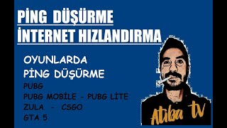 Oyunlarda PİNG Düşürme  Yüksek MS Sorunu  İnternet Hızlandırma Programsız \u00100 Çözüm [upl. by Rauch430]