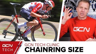 How Big A Chainring Do You Need  GCN Tech Clinic [upl. by Ancalin719]