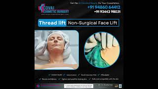 Thread lift NonSurgical Face Lift drsivakumar covaicosmeticsurgery Threadlift facelift [upl. by Allimaj]