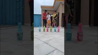 family bowling challenge viralvideo shorts trending [upl. by Ehtyaf]