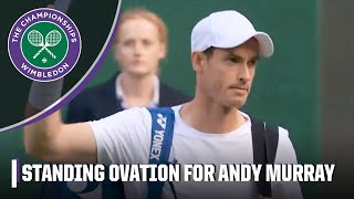 👏 Andy Murray receives standing ovation with his brother Jamie at Centre Court  Wimbledon on ESPN [upl. by Sapers]