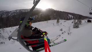 Skifahren Oberammergau Kolbensattel 150117 [upl. by Nnateragram870]