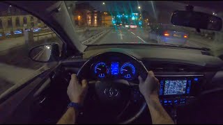 Toyota Auris II 2016 Night  4K POV Test Drive 171 Joe Black [upl. by Bradan]