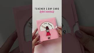 DIY Happy Teacher’s Day Card 💕 teachersday teachersdaycard giftideas shorts [upl. by Ahsina115]