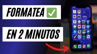 COMO FORMATEAR Y RESTAURAR TU IPHONE DE FABRICA [upl. by Tobi881]