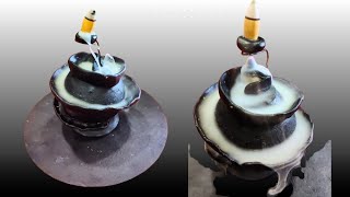 diy shivji dhoop standbackflow insense holderhome decortrendingyoutubevideos [upl. by Galatia]