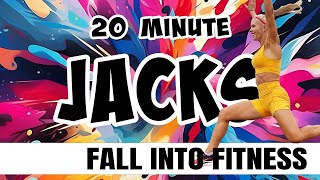 20 MINUTE NO REPEAT JUMPING JACKS  High Impact Workout  Super Sweaty Fun💦 [upl. by Ellene535]