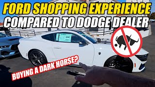 FORD DARK HORSE SHOPPING VS DODGE UNBELIEVABLE [upl. by Delly395]