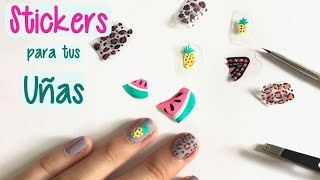 Cómo hacer STICKERS para UÑAS CASEROS 💅  Paso a Paso [upl. by Charie]