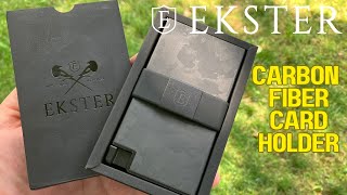 Ekster Forged Carbon Fiber Cardholder  Men’s RFID EDC Wallet [upl. by Karlin]