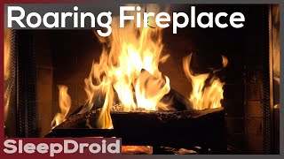 Fireplace video ► 10 hours of ROARING Fire 4k HD Fireplace Video Burning and Crackling Fire [upl. by Pump]