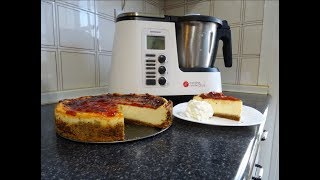 Receta de New York Cheesecake Monsieur Cuisine Plus Lidl Silvercrest [upl. by Ellehcir310]