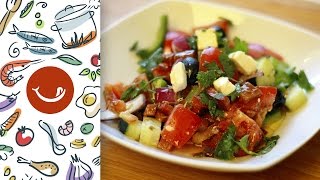 Cómo preparar una ensalada griega [upl. by Hsirehc858]