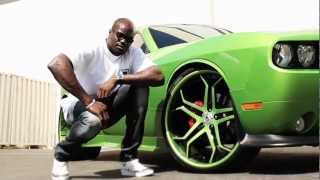 ASANTI WHEELS Cheick Kongo and the Mean Green Machine Challenger SRT8 392 Hemi [upl. by Eirruc987]