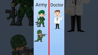 Army Vs Doctor comparison trending shorts [upl. by Kathi]