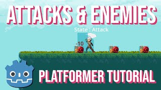 2D Platformer Attacks and Enemy Setup  Godot 4 Tutorial [upl. by Irpac]