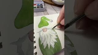 How to draw and paint a watercolor gnome [upl. by Hailee745]