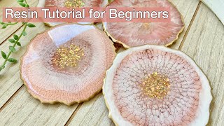 Resin Art for Beginners Complete Resin Coaster Tutorial [upl. by Atiekan]