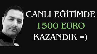 Canlı Trade Eğitiminde1500 Euro Kazandık [upl. by Annaierb199]