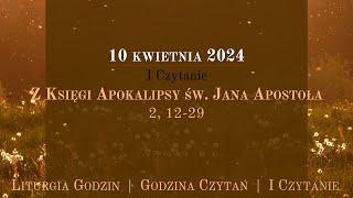 GodzinaCzytań  I Czytanie  10 kwietnia 2024 [upl. by Atiuqcir]