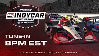 INDYCAR ButtKicker iRacing Pro Series  Round 1 at Indianapolis Road Course [upl. by Lita561]