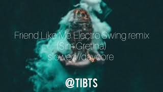 Friend Like Me Electro Swing remix Sim Gretina sloweddaycore [upl. by Adnohsel853]