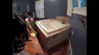 Bath tub removal Time Lapse [upl. by Demeter]