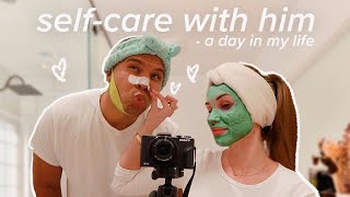 self care day with my boyfriend life update new hair breakfast date skincare routine [upl. by Schoening]