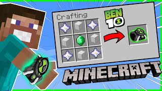 I CRAFTED BEN 10 OMNITRIX IN MINECRAFT  HOW TO MAKE BEN 10 OMNITRIX IN MINECRAFT [upl. by Akimahs]