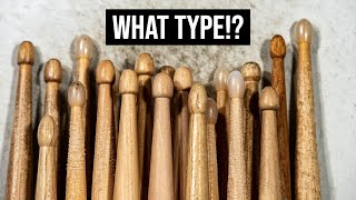 WHAT TYPES OF DRUMSTICKS DO I NEED Complete Beginners [upl. by Aikemet]