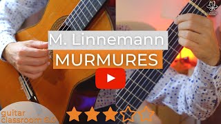 Maria Linnemann Murmures  Classical Guitar Music in Concert amp Practice Tempo [upl. by Bach]