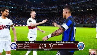 INTER vs PSG  Full Match  UEFA Champions League  PES Gameplay [upl. by Pernell]