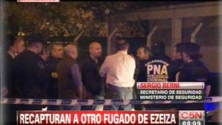 C5N  FUGA EN EZEIZA RECAPTURAN A OTRO PROFUGO [upl. by Marra]