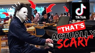 This got 100M views on TikTok Michael Myers plays piano [upl. by Acimad]